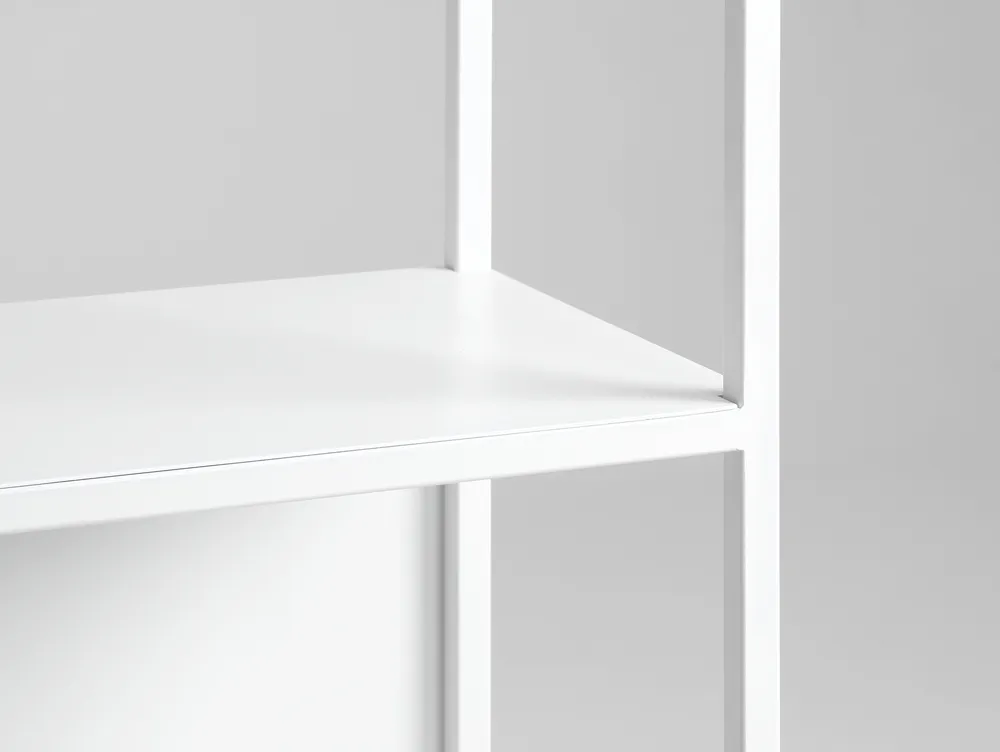 Prostorný kovový regál do obývacího pokoje Hyller Side 100x110