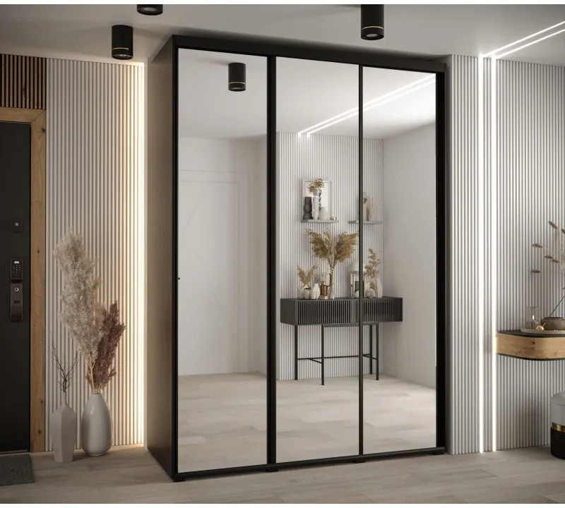 Šatní skříň s posuvnými dveřmi Davos 2 180, hloubka 60 cm