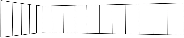 Čalouněná sada panelů Quadratta 100x220x50 cm