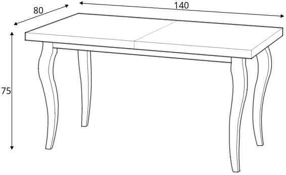 Rozkladací stôl Mozart 140/180 cm