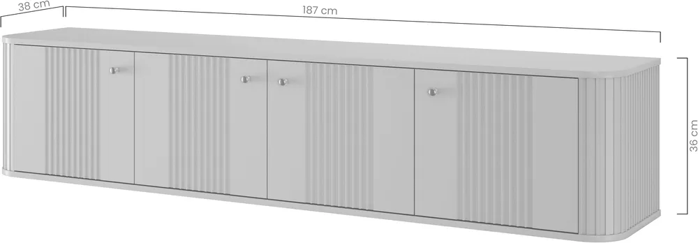 Szafka RTV Vesper 187 4D wisząca