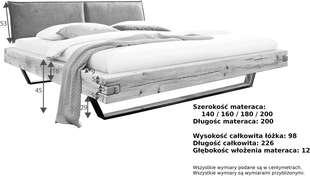 Łóżko BE-0583 200