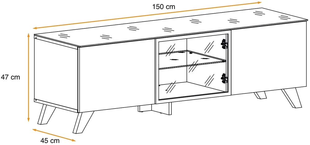 TV stolek Thin