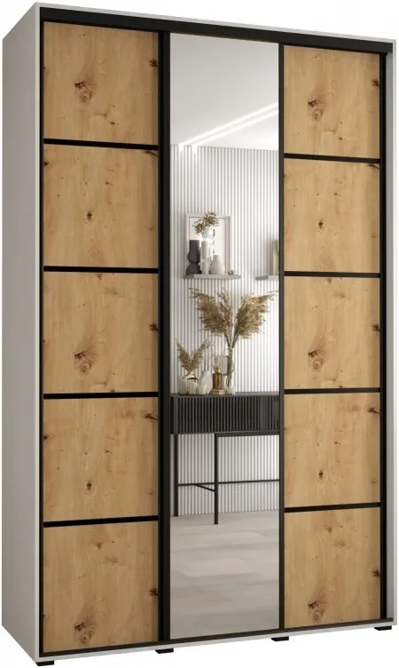 Szafa przesuwna z lustrem Cannes 5 150 60 cm głębokości