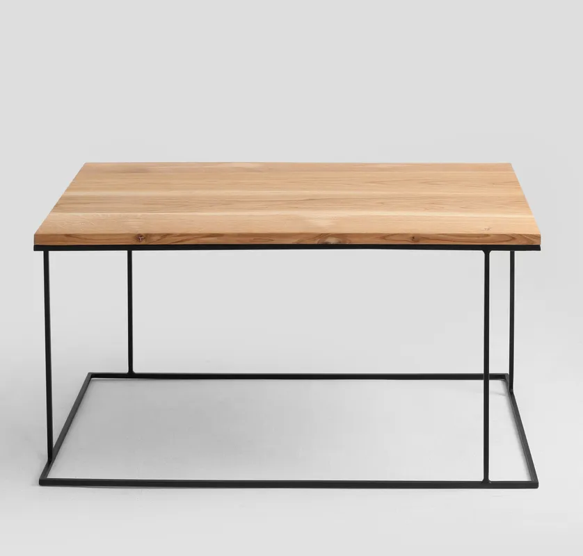 Konferenční stolek na kovových rámech 100x60 Walt Solid Wood