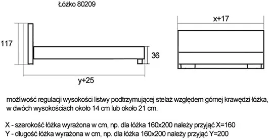Łóżko 80209 KF (180x200)