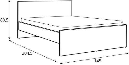 Postel Zele 140 cm