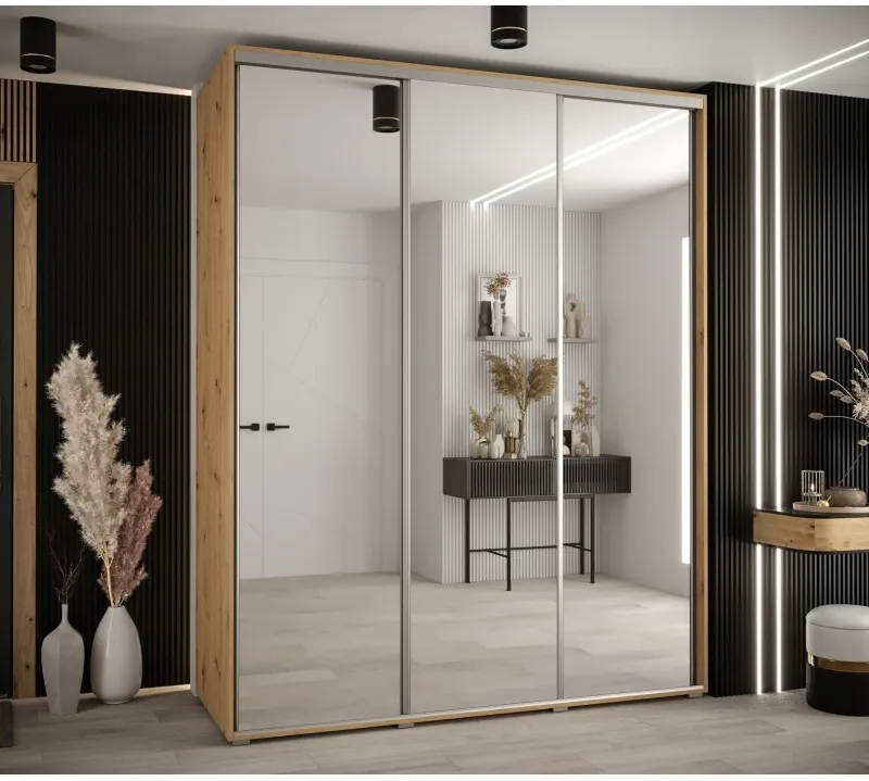 Skriňa s posuvnými dverami Davos 2 200 cm 60 cm hĺbky