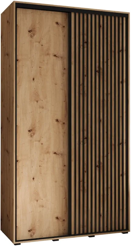 Šatní skříň s posuvnými dveřmi Sapporo 1 130, hloubka 45 cm