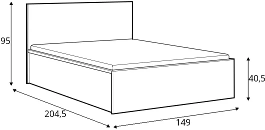 Łóżko 140 Tetrix B