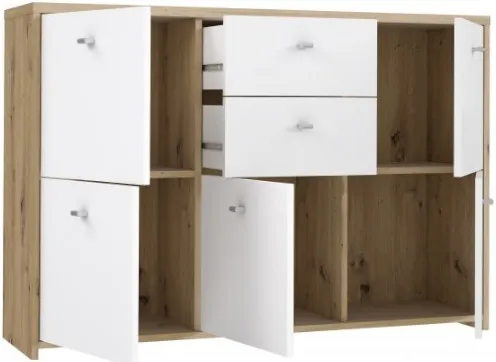 Prostorná komoda se skříňkami a zásuvkami do obývacího pokoje Best Chest