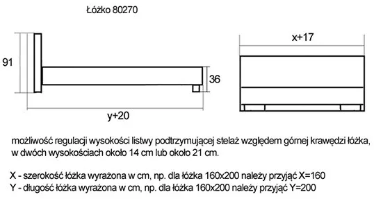 Łóżko 80270 KF (140x200)