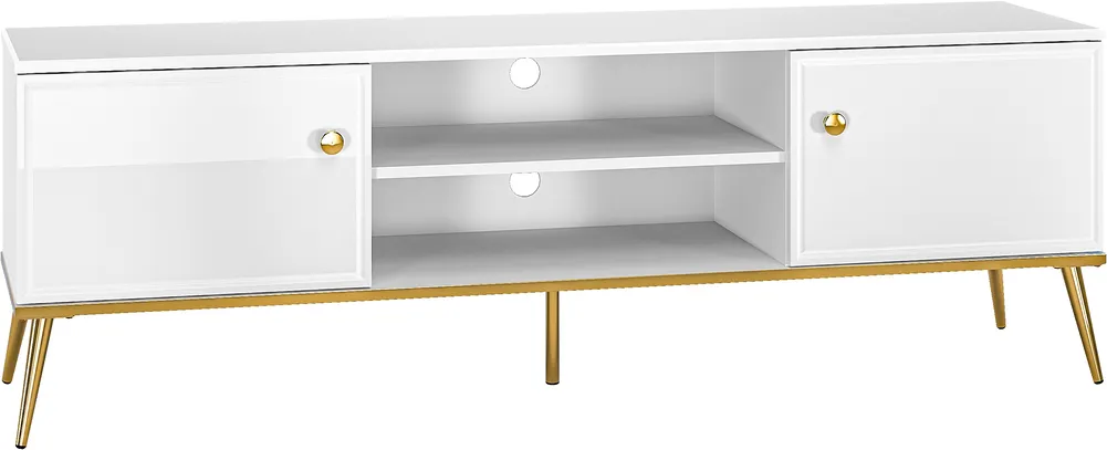 Velký dvoudveřový TV stolek do obývacího pokoje Goldin
