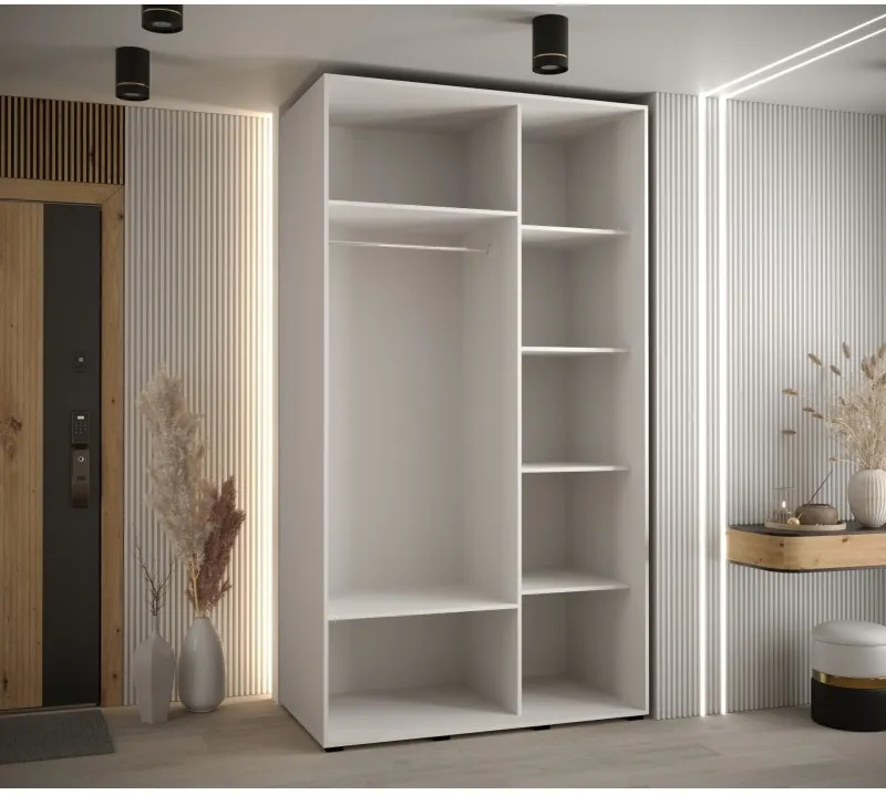 Šatní skříň s posuvnými dveřmi Davos 4 140, hloubka 60 cm