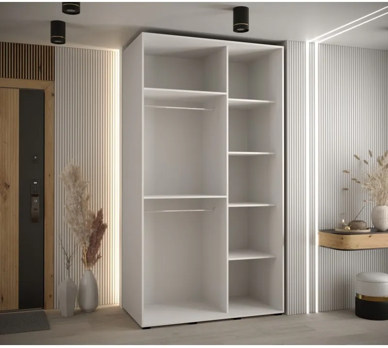 Šatní skříň s posuvnými dveřmi Davos 4 140, hloubka 60 cm