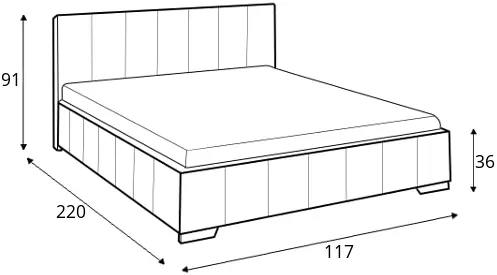 Łóżko 80271 KF (100x200)