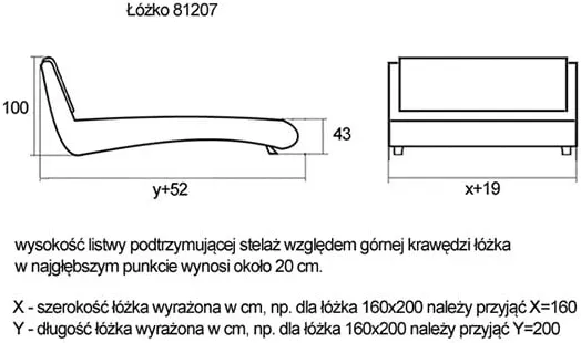 Łóżko 81207 (200x200)