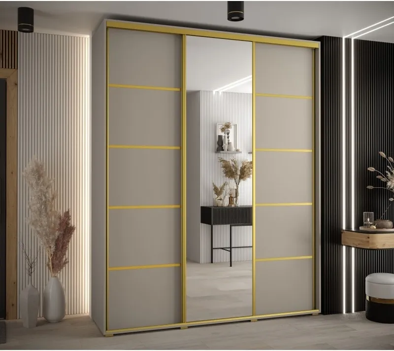 Posuvná skříň se zrcadlem Dakota 5 190 45 hloubky
