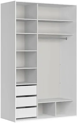 Nowoczesna szafa 150 z lustrami do sypialni Flex