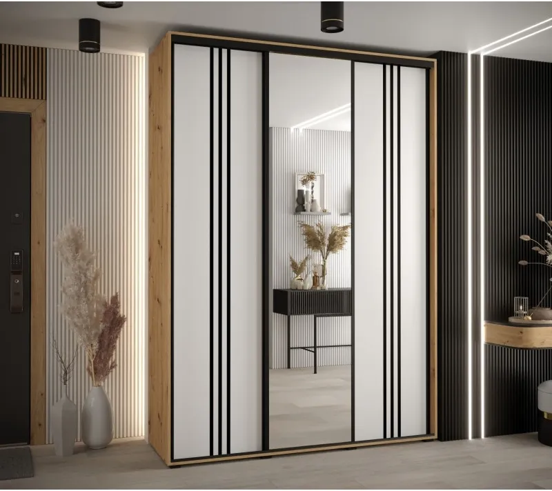 Skriňa s posuvnými dverami so zrkadlom Davos 7 170 45