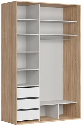 Praktická šatní skříň 150 s posuvnými dveřmi do ložnice Flex