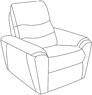 Křeslo Mykanos s manuální relaxační funkcí