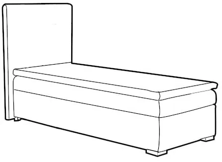 Postel boxspring 90 Davo
