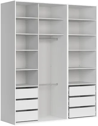 Praktická šatní skříň 195 se zásuvkami do šatny Flex