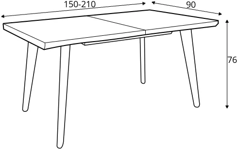 Stůl Fresno 150 cm