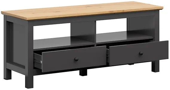 Moderný TV stolík so zásuvkami do obývačky Hesen