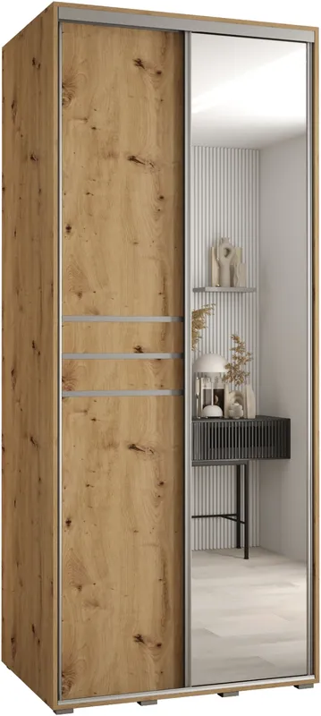 Skriňa s posuvnými dverami so zrkadlom Davos 11 110 cm 60 cm