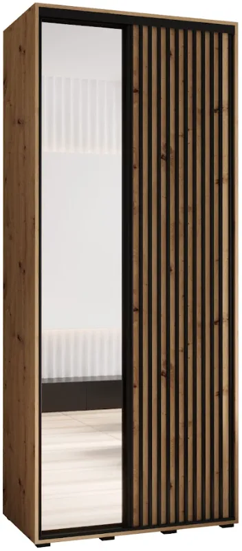 Skriňa s posuvnými dverami so zrkadlom Sapporo 2 110 60 cm