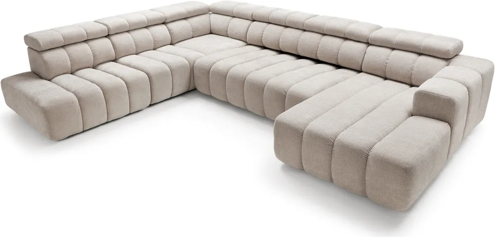 Narożnik lewostronny Zürich U z elektrycznie wysuwanym siedziskiem