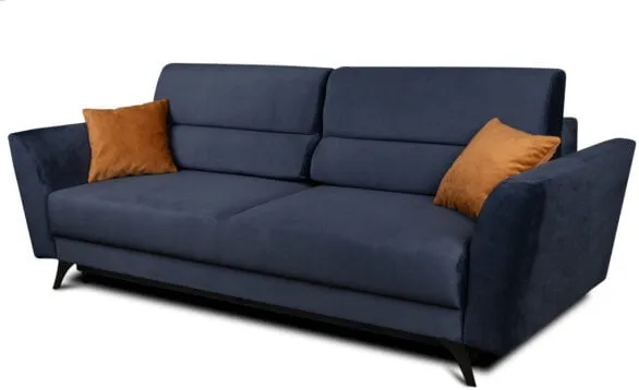 Sofa 3-osobowa Pedro z funkcją spania typu DL i pojemnikiem na pościel