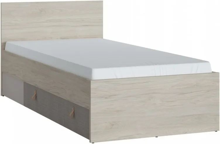 Postel se zásuvkou do pokoje pro mládež Denim