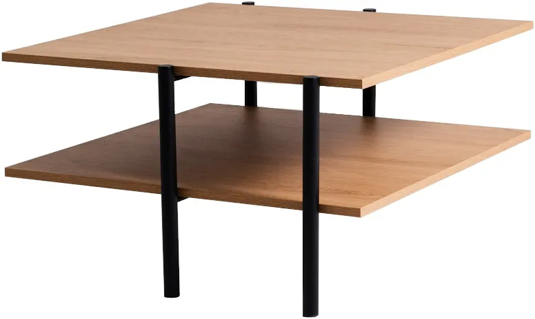Konferenční stolek Rave Solid Wood hnědý 80x80
