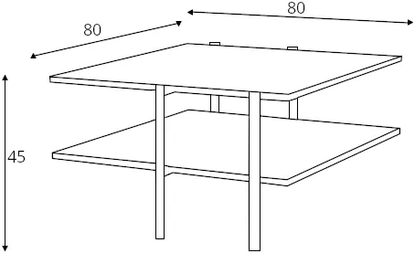 Stolik kawowy Rave Basic 80x80