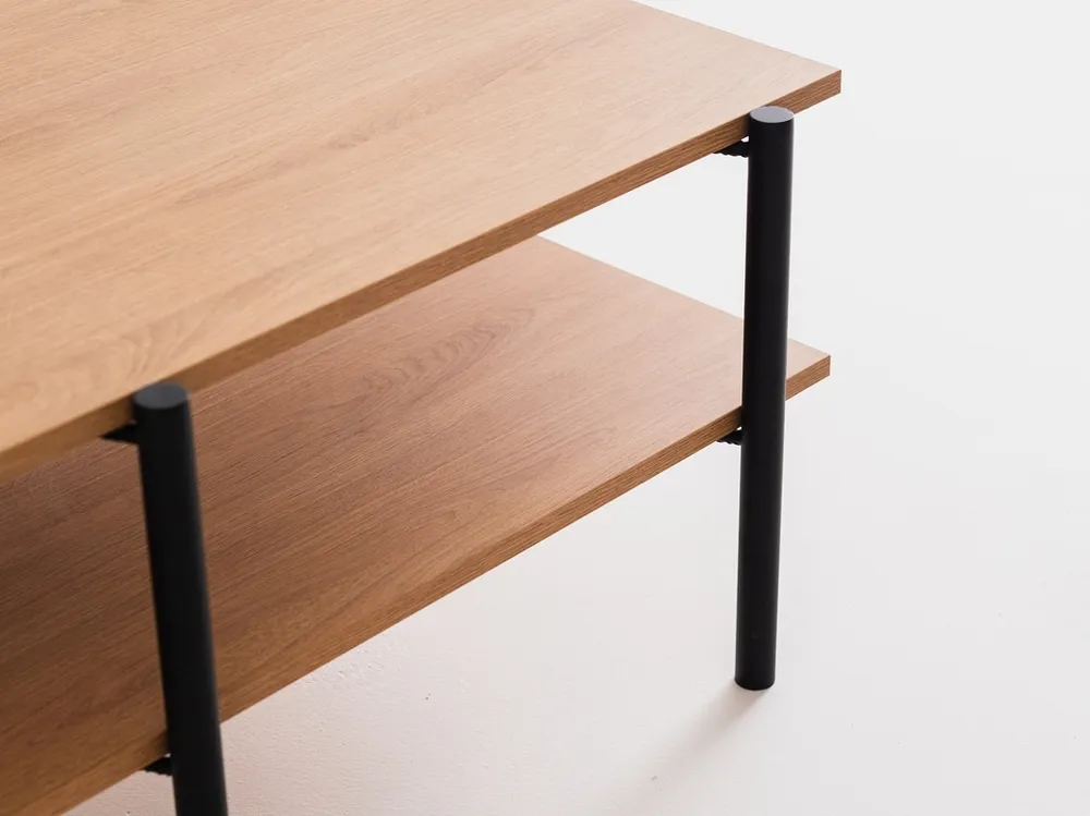Konferenční stolek Rave Solid Wood hnědý 80x80