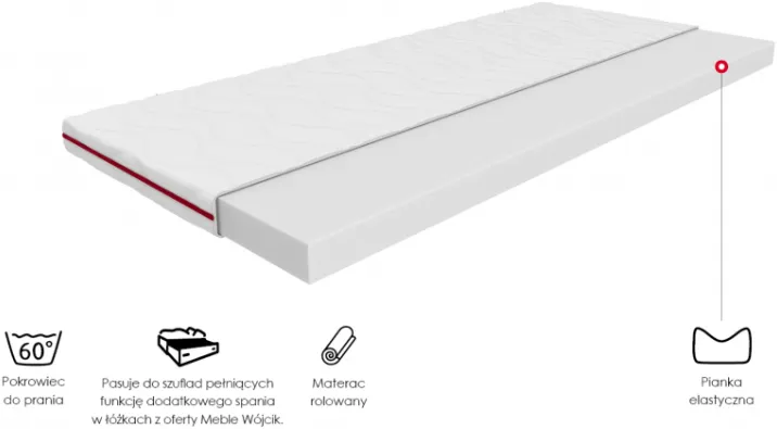 Materac 80 Piankowy Tukan 
