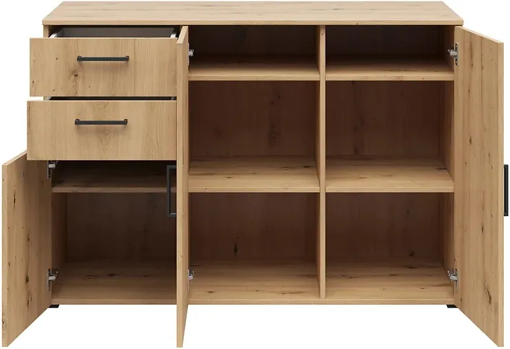 Komoda MultiDo 120 cm se 2 zásuvkami a 2 skříňkami