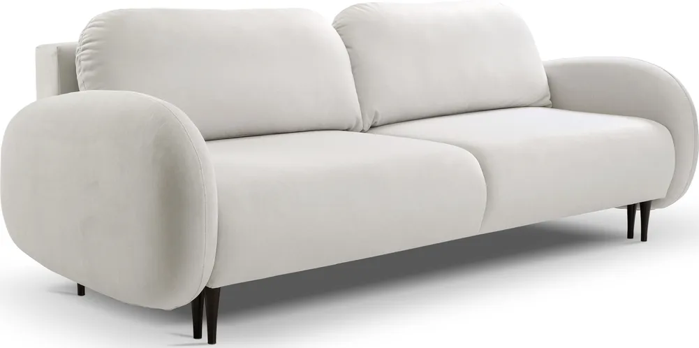 Sofa 3-osobowa Soft z funkcją spania typu DL i pojemnikiem na pościel