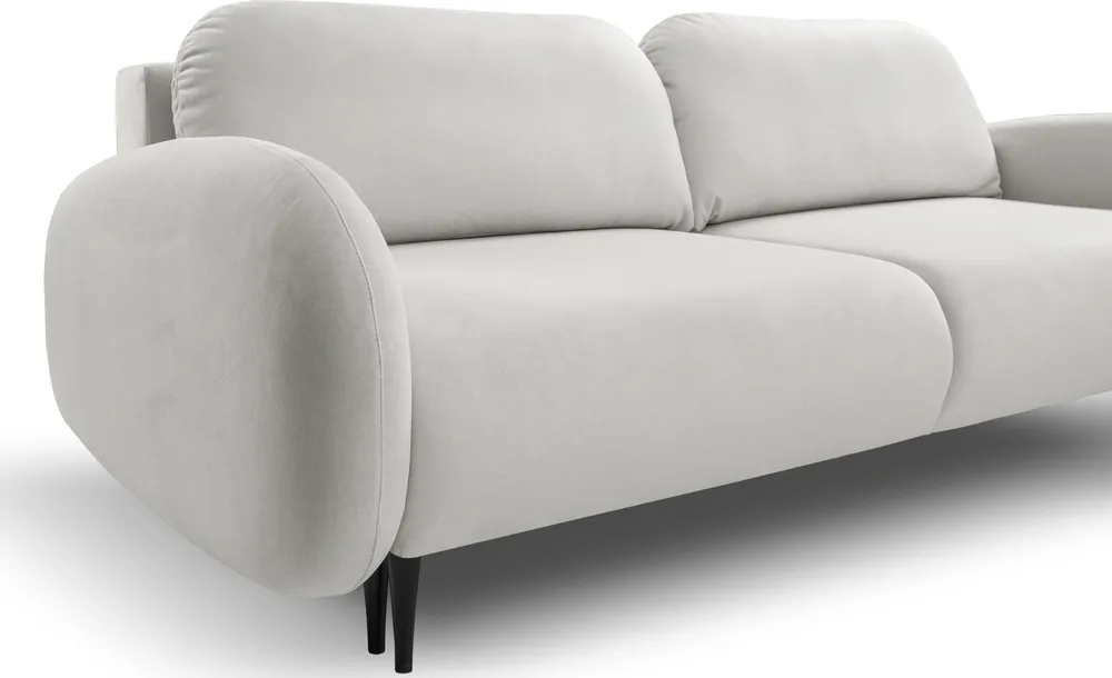 Sofa 3-osobowa Soft z funkcją spania typu DL i pojemnikiem na pościel