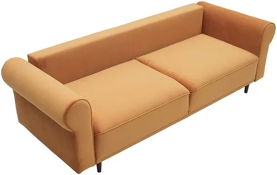 Sofa Lady z funkcją spania typu DL i pojemnikiem na pościel 