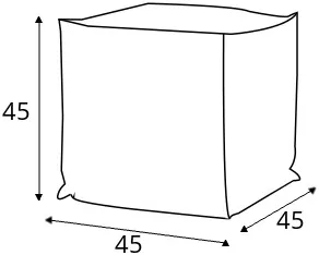 Pufa Fatty 45x45 cm
