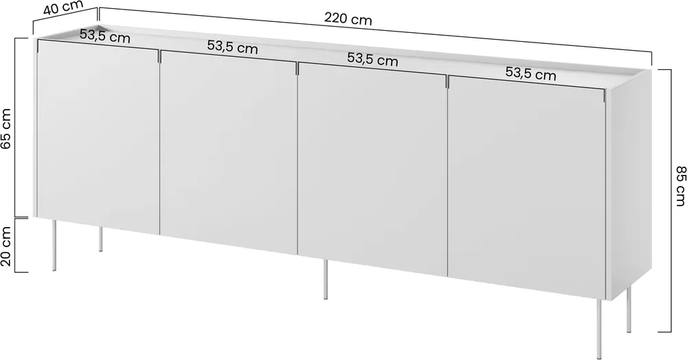 Komoda Desin 220 cm