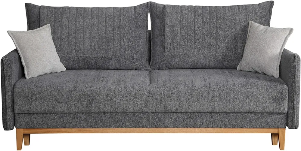Sofa Aling z funkcją spania typu DL i pojemnikiem na pościel