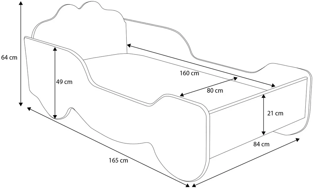 Postel s matrací Kareta 160 cm