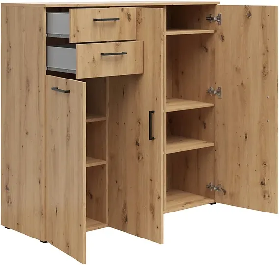 Komoda MultiDo 120 cm se 2 zásuvkami a 2 skříňkami