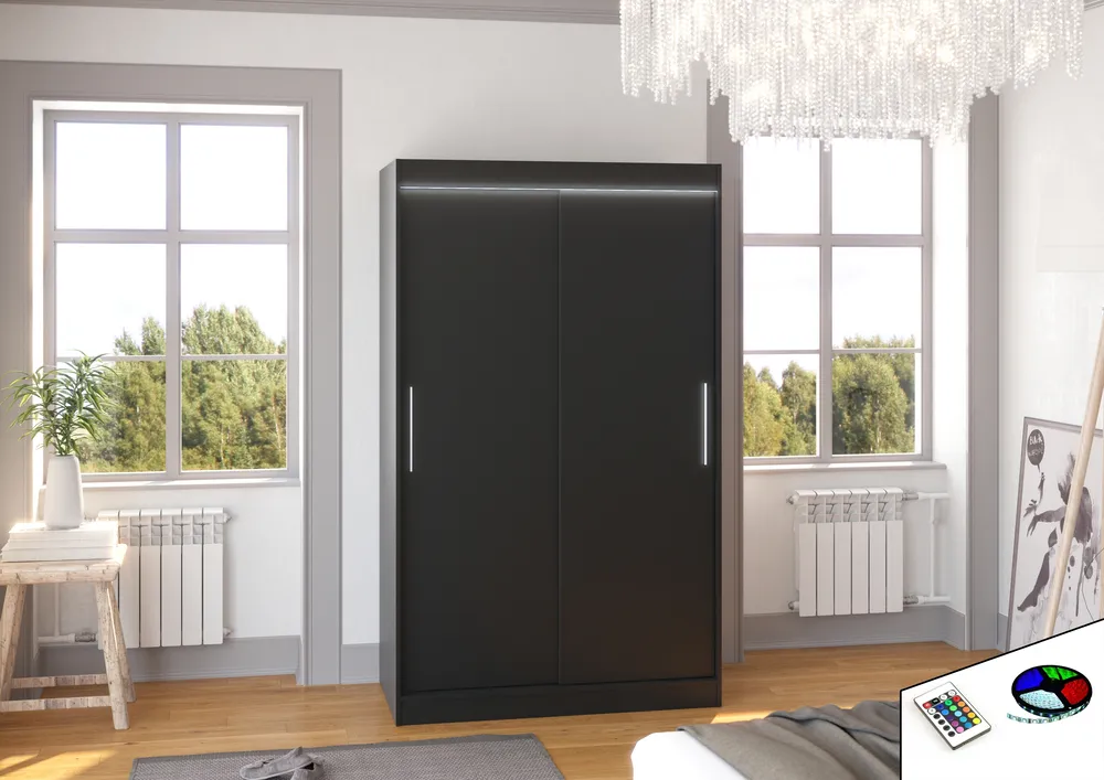 Šatní skříň Collin 120 s osvětlením