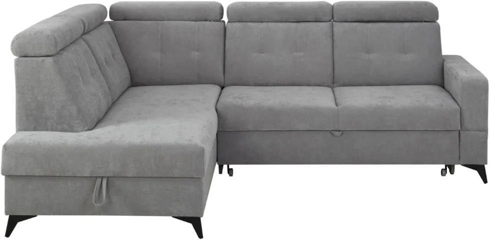 Levý rohový gauč Amado s funkcí spaní a úložným prostorem